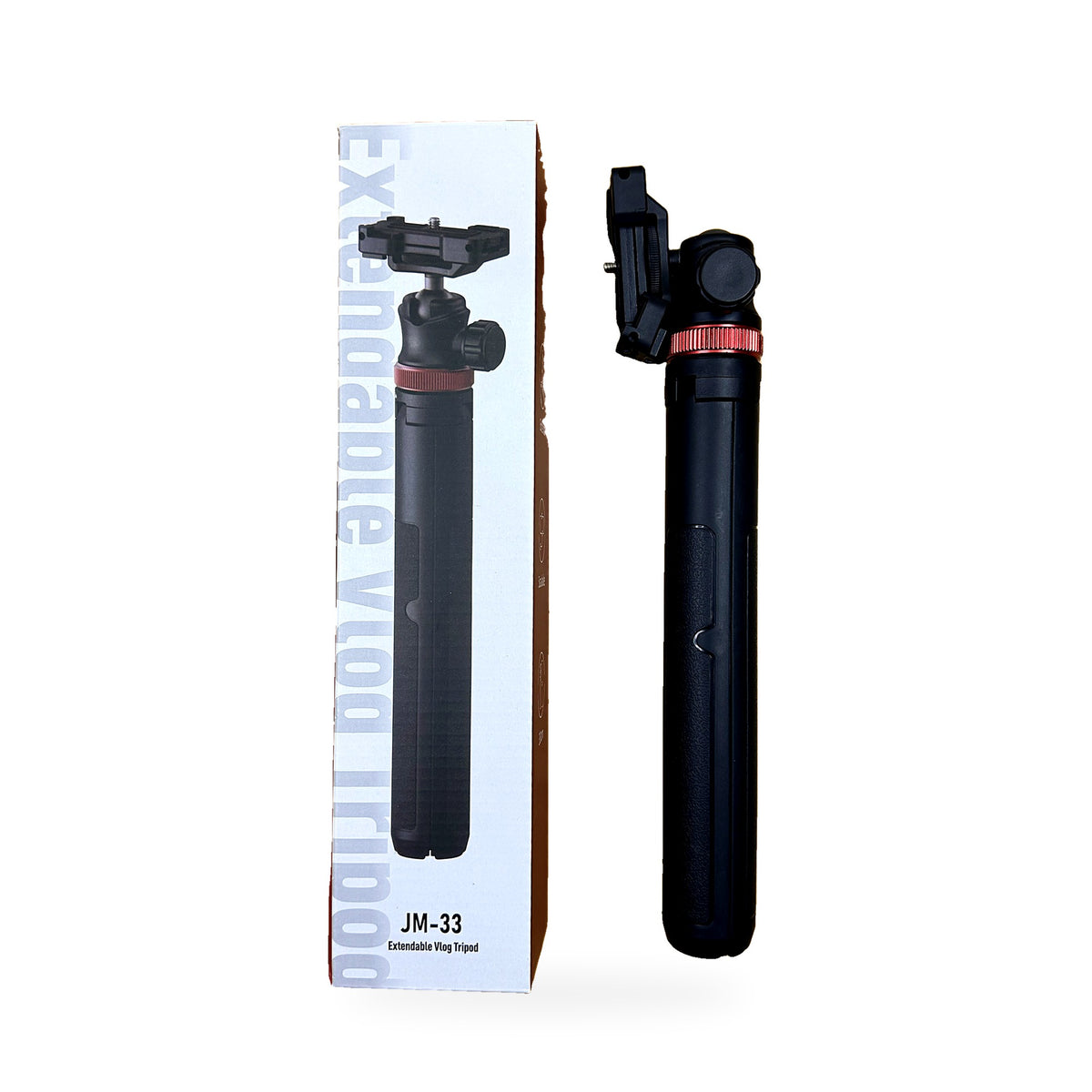 JM-33 tripod next to its box