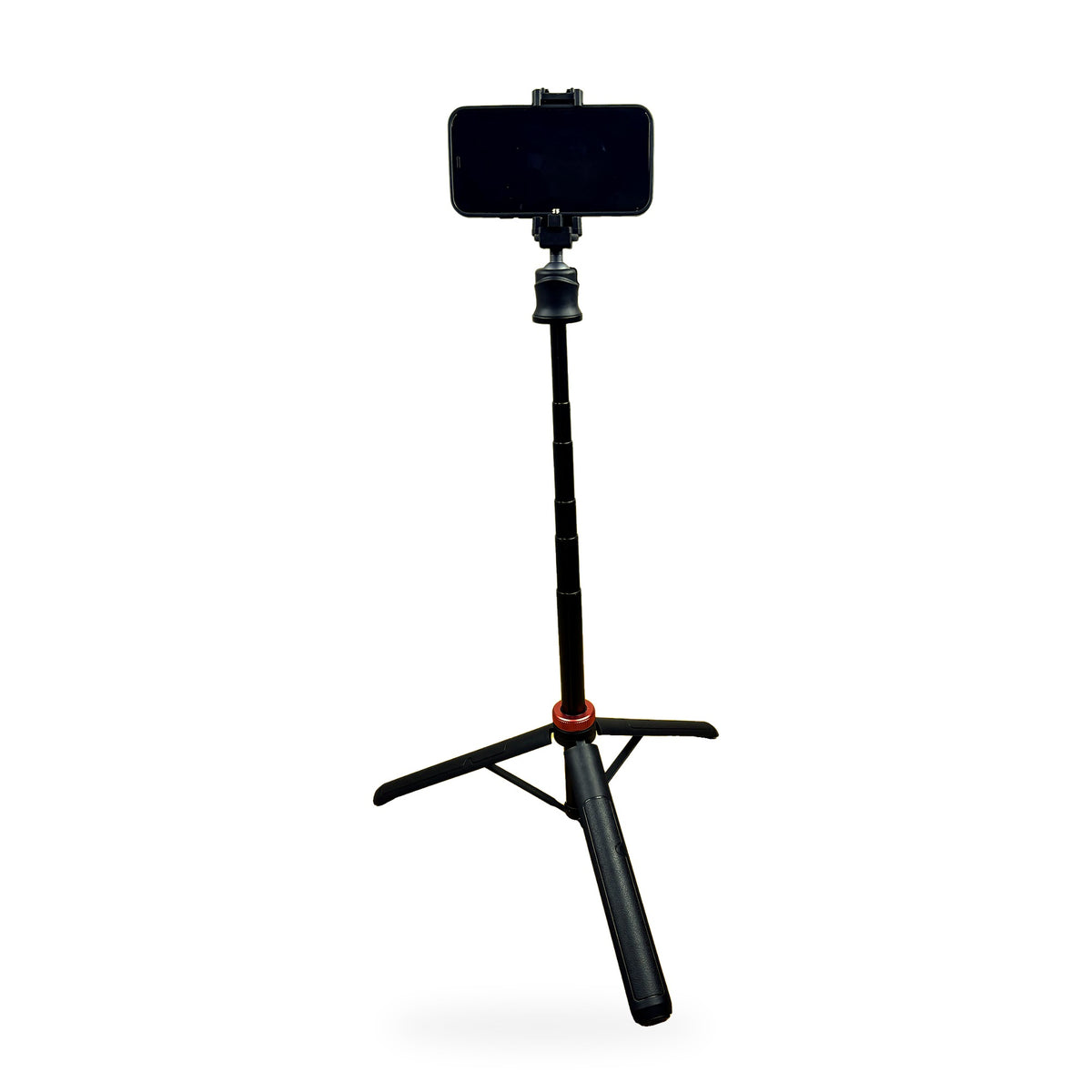JM-33 extendable vlog tripod with phone mounted