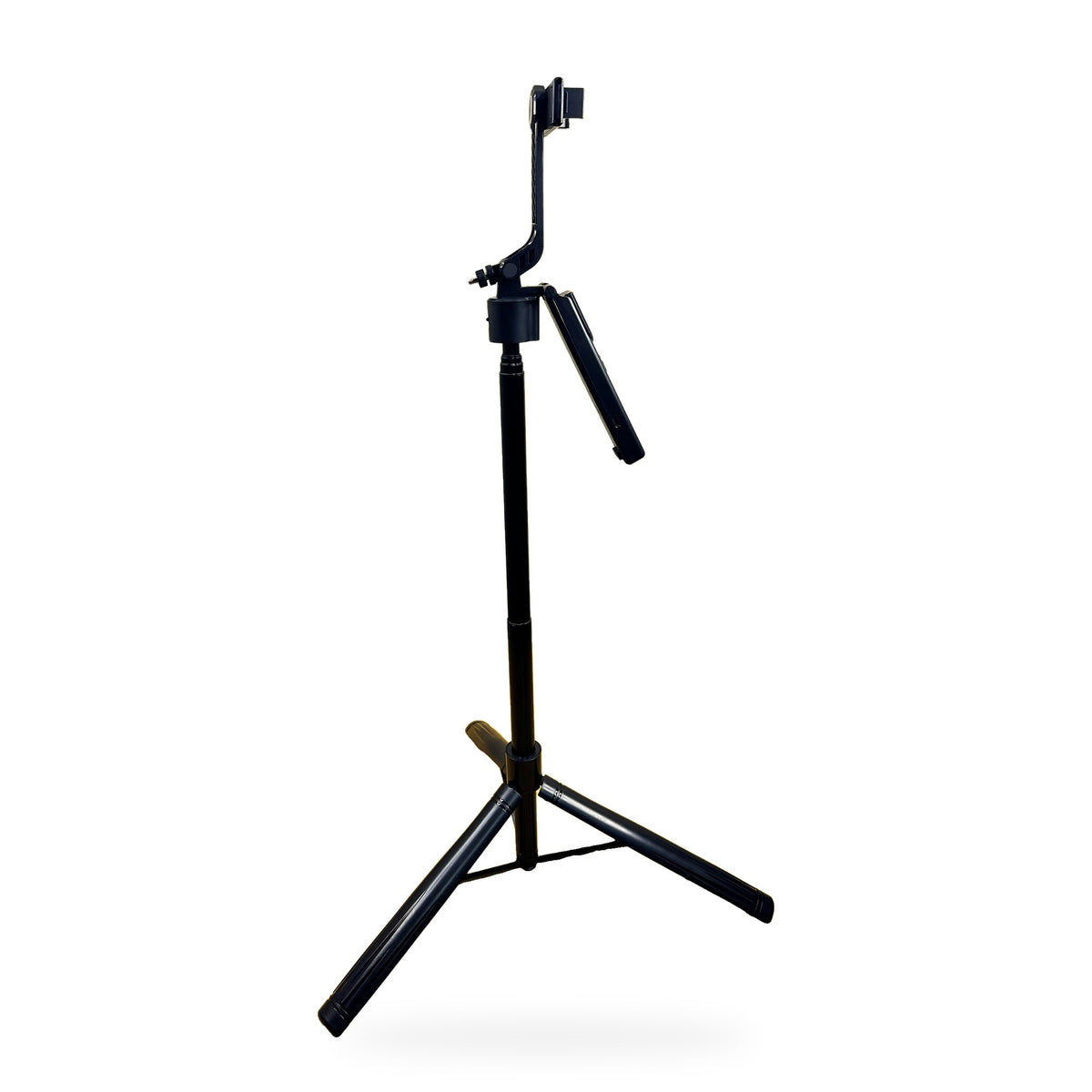 F01 tripod extended with the remote flipped out