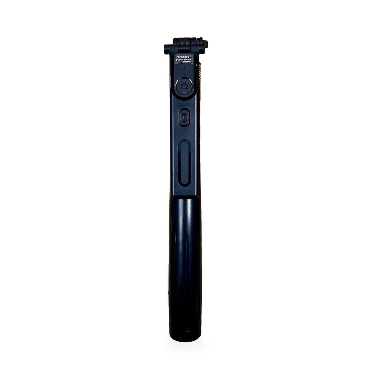 F01 tripod folded with built-in remote